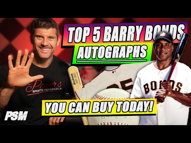 Barry Bonds Autograph Baseballs are a Must Have for Collectors