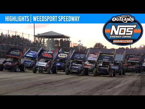 World of Outlaws NOS Energy Drink Sprint Cars, Weedsport Speedway July 31, 2022 | HIGHLIGHTS - dirt track racing video image