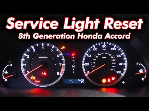 Wie setze ich die "Service"-Anzeige eines Honda Accord zurück?
