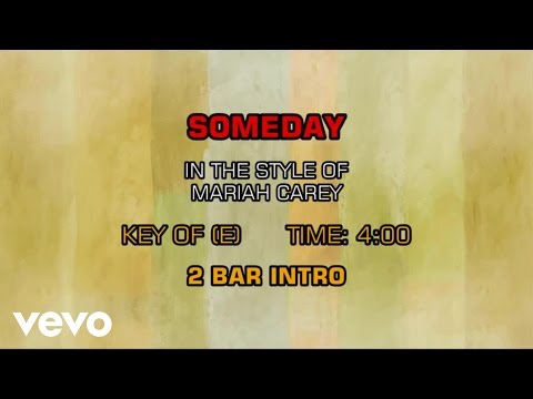 Mariah Carey - Someday (Karaoke) - UCQHthJbbEt6osR39NsST13g