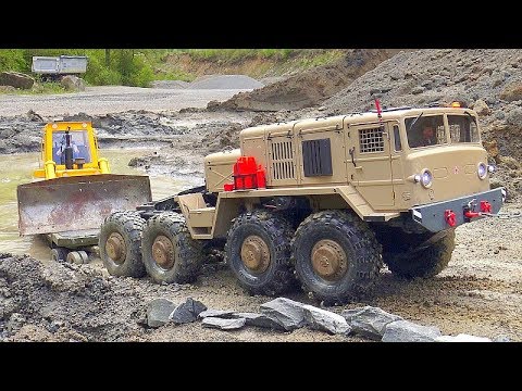 STRONG RC TRUCKS! BIGGEST RC CONSTRUCTION SITE WORK DAY! RC VEHICLES IN DANGER! RC IN MUD - UCT4l7A9S4ziruX6Y8cVQRMw