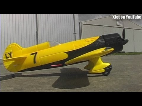 Ron test-flys a new RC plane (the GeeBee Racer). - UCQ2sg7vS7JkxKwtZuFZzn-g