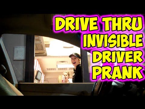 Drive Thru Invisible Driver Prank - UCCsj3Uk-cuVQejdoX-Pc_Lg
