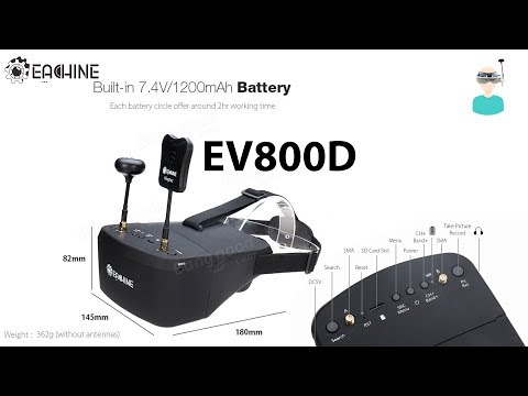 Eachine EV800D 5.8G 40CH Diversity FPV Goggles - UCOs-AacDIQvk6oxTfv2LtGA