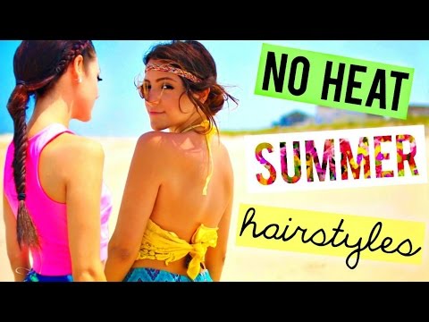 5 Cute + Easy HEATLESS Summer Hairstyles + Ways to style them | Niki and Gabi - UCuVHOs0H5hvAHGr8O4yIBNQ