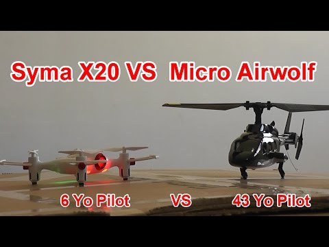 Micro RC Bell 222 Airwolf Vs Syma X20 Pocket Drone - UCsFctXdFnbeoKpLefdEloEQ