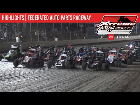Xtreme Outlaw Midget Series  | I55 Federated Auto Parts Raceway Park | June 20, 2025 | HIGHLIGHTS - dirt track racing video image