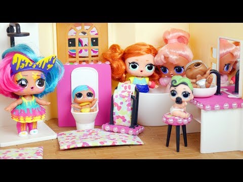 NEW LOL Surprise Dolls Custom Bathroom Playset - Morning Routine Fuzzy Pets - UCcUYGJmWfnkIyE36wss_nAw