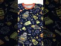 Conjunto Pijama Menino em Meia Malha Camiseta Azul Escuro Rotativa e Bermuda Laranja - Liga Nessa