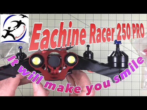 Eachine Racer 250 Pro Setup, Configuration and Review.  Look, it's happy to see you! - UCzuKp01-3GrlkohHo664aoA