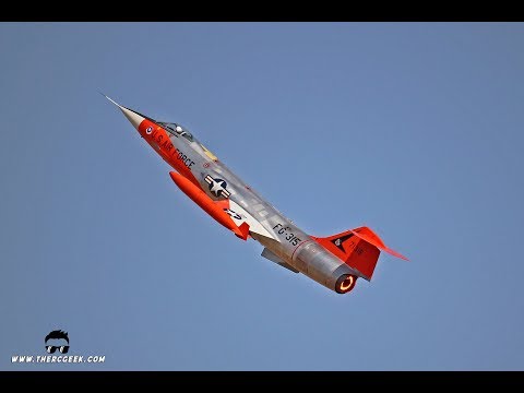 Giant RC F-104 Flight & Flameout - Best in the West Jet Rally 2017 - UC5q8ss88jxwMlHf_A-XZGlA