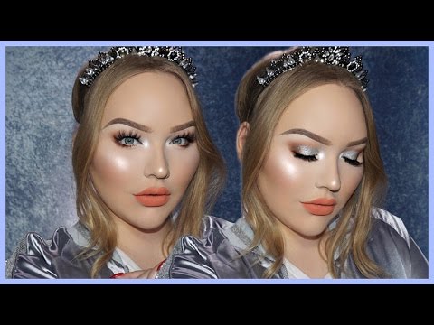 EASY & GLOWY Silver Holiday Glam Makeup Tutorial - UCzTKskwIc_-a0cGvCXA848Q