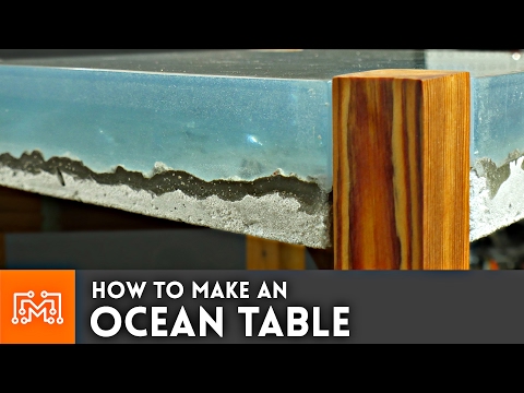 How to make an Ocean Table // Concrete and Epoxy Resin - UC6x7GwJxuoABSosgVXDYtTw