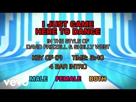 Shelly West, David Frizzell - I Just Came Here To Dance (Karaoke) - UCQHthJbbEt6osR39NsST13g