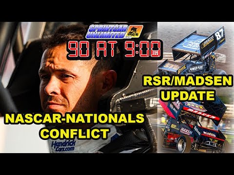 SprintCarUnlimited 90 at 9 for Wednesday, August 20th: Larson out of the Nationals; RSR-TSR update - dirt track racing video image