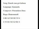 Kannada devotional on flute - Kande Naa Govindana