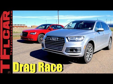 2017 Audi Q7 vs Chrysler 300S Mashup Drag Race: Big Sedan vs Bigger Crossover! - UC6S0jAvcapqJ48ZzLfva12g