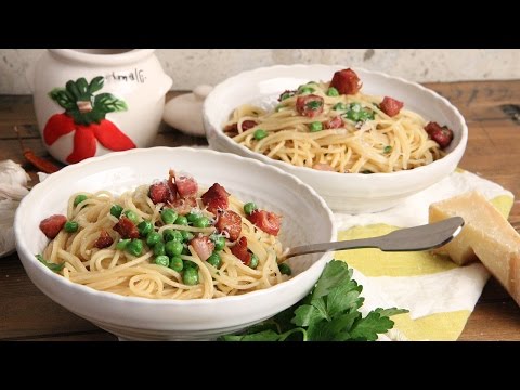 Spaghetti with Pancetta and Peas | Episode 1161 - UCNbngWUqL2eqRw12yAwcICg