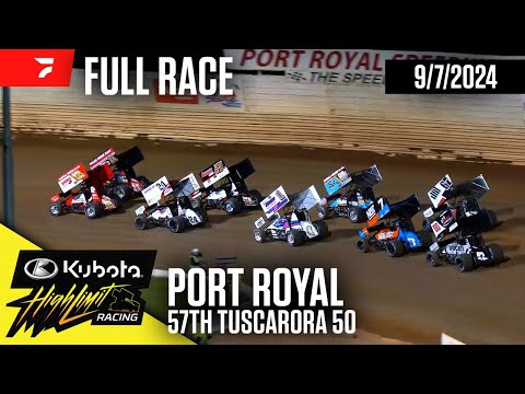 FULL RACE: Tuscarora 50 | Kubota High Limit Racing at Port Royal Speedway 9/7/2024 - dirt track racing video image