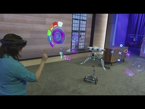 CNET News - Using HoloLens, Microsoft overlays physical robot with holographic robot - UCOmcA3f_RrH6b9NmcNa4tdg