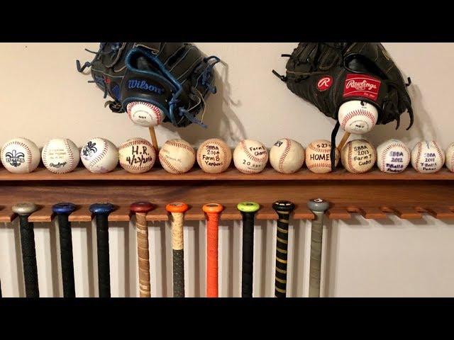 DIY Baseball Bat Rack – Perfect for Any Baseball Fan