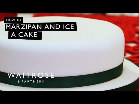 How to Marzipan and Ice a Christmas Cake | Waitrose - UCFNJOpACpCFRH_Fm_66L3iw