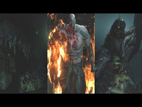 Resident Evil 2 Remake - All Boss Fights & Ending  (RE2 Remake 2019) PS4 Pro - UCfVhjM2_XVvO5eGbOK-MO0A