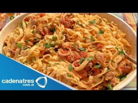 Spaghetti a la marinara / receta de comida italiana - UClIHawzMOBFQc1QZu2XYuoQ