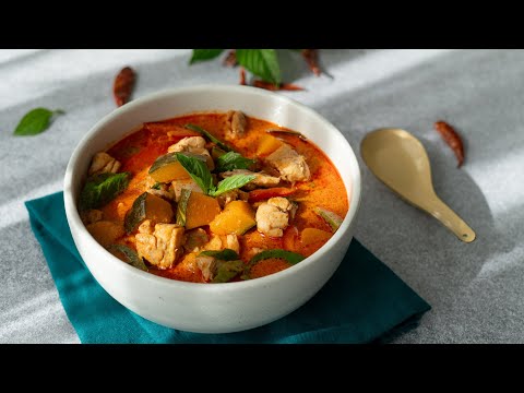 Thai Red Curry Chicken & Squash Recipe แกงเผ็ดไก่ - Hot Thai Kitchen - UC27C_HWo-UmKkdWGsRJZ8EA