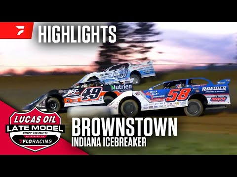 Lucas Oil Late Model Dirt Series | 28th Annual #IndianaIcebreaker | Brownstown Speedway - dirt track racing video image