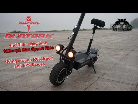 EMOBO DuoTork Electric Kick Scooter 100kmph Morning Ride to FPV - UCsFctXdFnbeoKpLefdEloEQ