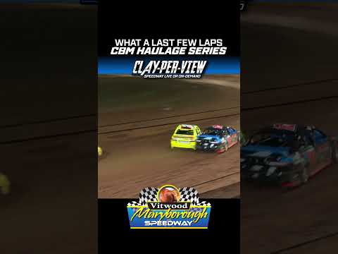 Great Production Sedan Finish! #productionsedans #maryboroughspeedway - dirt track racing video image