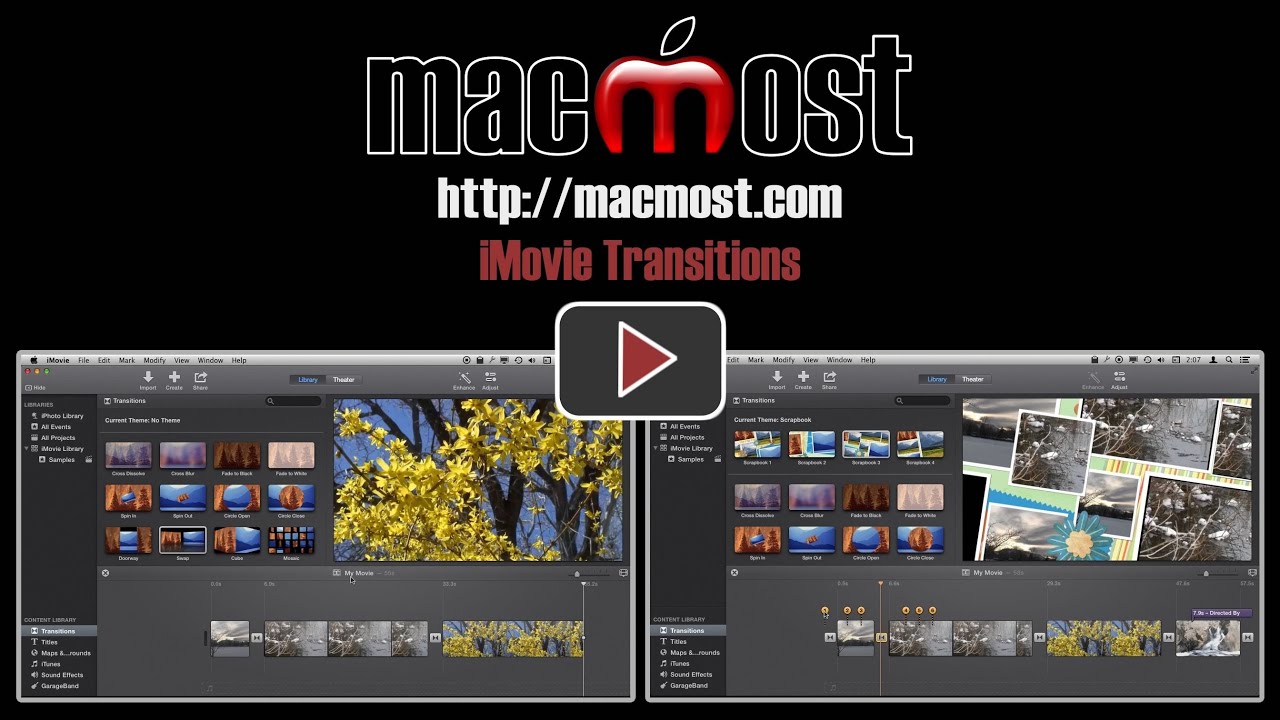 imovie picture in picture transition