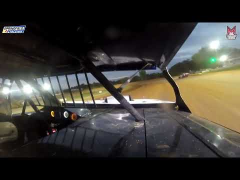 #83R Ryan Smythe - Midwest Mod - 8-10-2024 Springfield Raceway - In Car Camera - dirt track racing video image