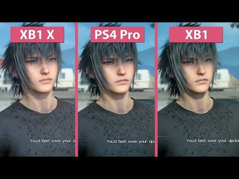 Final Fantasy XV – Xbox One X vs. PS4 Pro vs. Xbox One High Mode Graphics Comparison - UCy1-UfHBaFlQHDLNU9lYiyQ