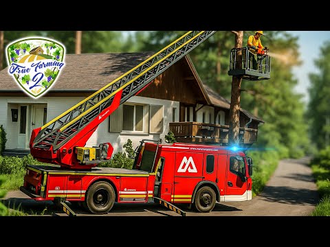 Säge trifft Sirene! - Forstarbeiten mit DREHLEITER 🌾True Farming 2 #668