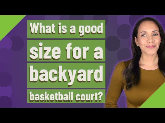 Dimensions For Backyard Basketball Court