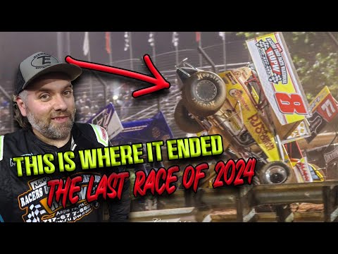 NEW VIDEO!!! - 2024 Season Ended With A Hard Crash @ Williams Grove - Dirt Track Sprint Car Racing - dirt track racing video image