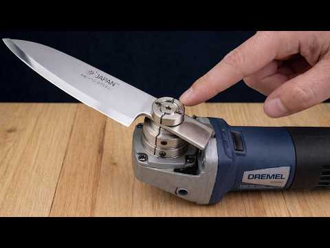 Attaching a blade to an angle grinder! Even NASA professors are unaware of this invention.
