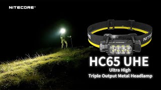 NITECORE pealamp HC65 UHE, max 2000 lm, laetav video