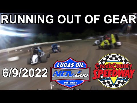 RUNNING OUT OF GEAR - Micro Sprint Racing with NOW600 2022 Sooner 600 Week: Night 1 at Creek County - dirt track racing video image
