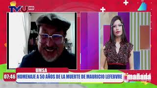 TVU: Raúl España, Director del IDIS, presenta el Homenaje a Mauricio Lefebvre