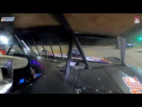 #82 Jace Parmley - Cash Money Late Model - 4-6-2024 Springfield Raceway - In Car Camera - dirt track racing video image