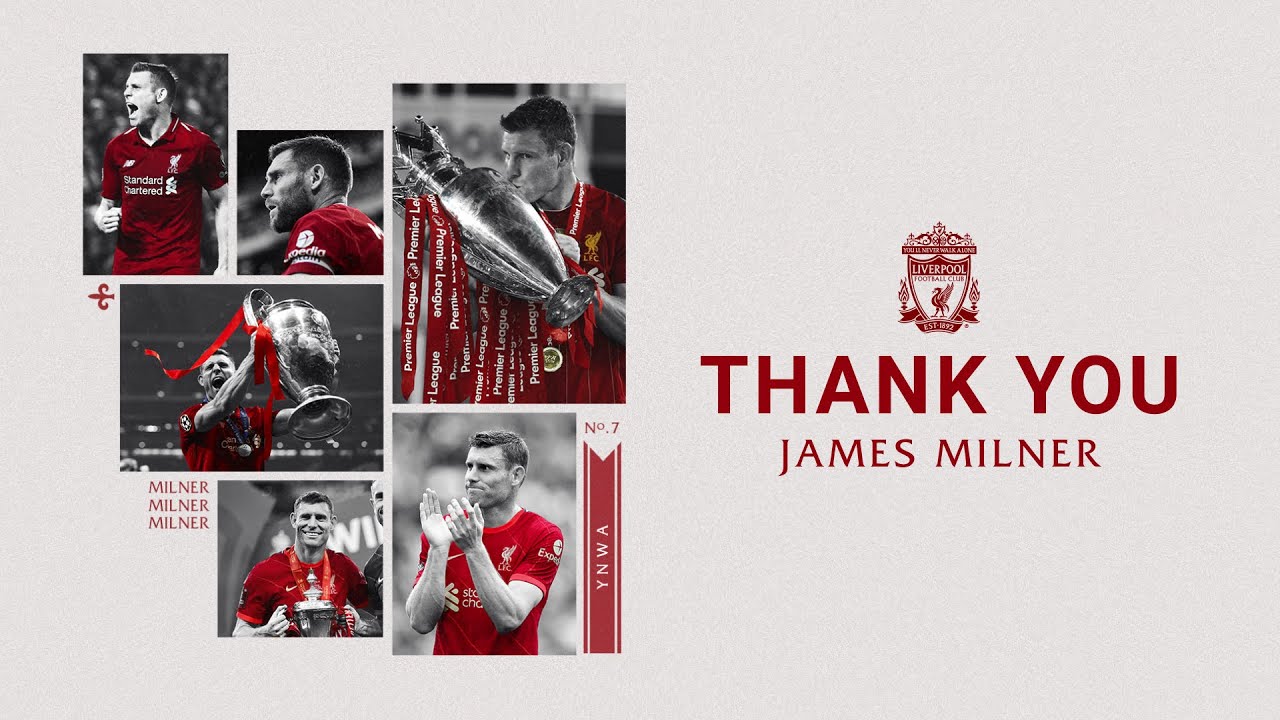 Thank you Millie! Liverpool FC’s tribute to James Milner