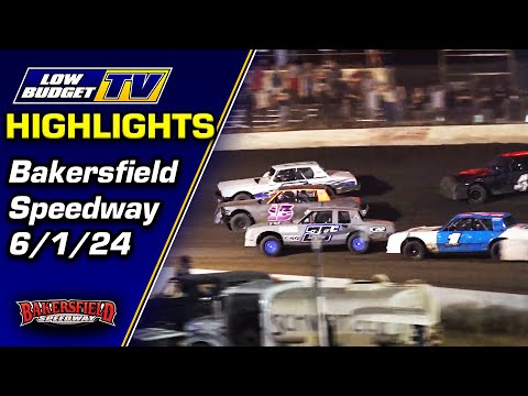 Bakersfield Speedway Highlights - 6/1/24 - dirt track racing video image