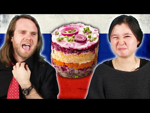 Americans Try Russian Holiday Food - UCpko_-a4wgz2u_DgDgd9fqA