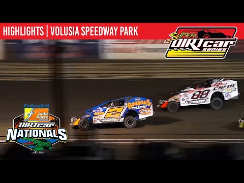 Super DIRTcar Series Big Block Modifieds | Volusia Speedway Park | February 18th, 2023 | HIGHLIGHTS - dirt track racing video image