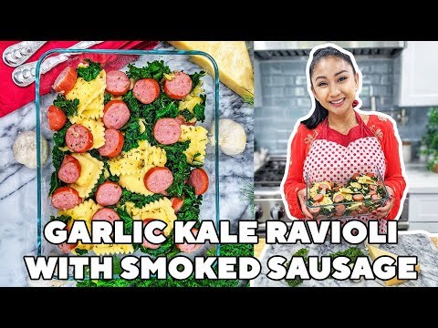 Garlic Kale Ravioli with Smoked Polish Sausage! - UCX0kj_Hz-VY22eX9quwhwcA