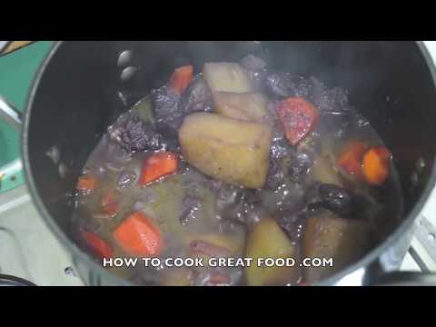 Beef Stew in Red Wine Recipe Video - Easy Beef Stew - How to Make Beef Stew