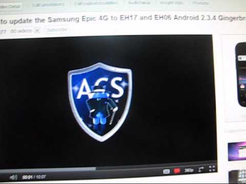 How to update Samsung Epic 4G to EH17 Android 2.3.4 Gingerbread and flash EH17 Modem - UCbR6jJpva9VIIAHTse4C3hw